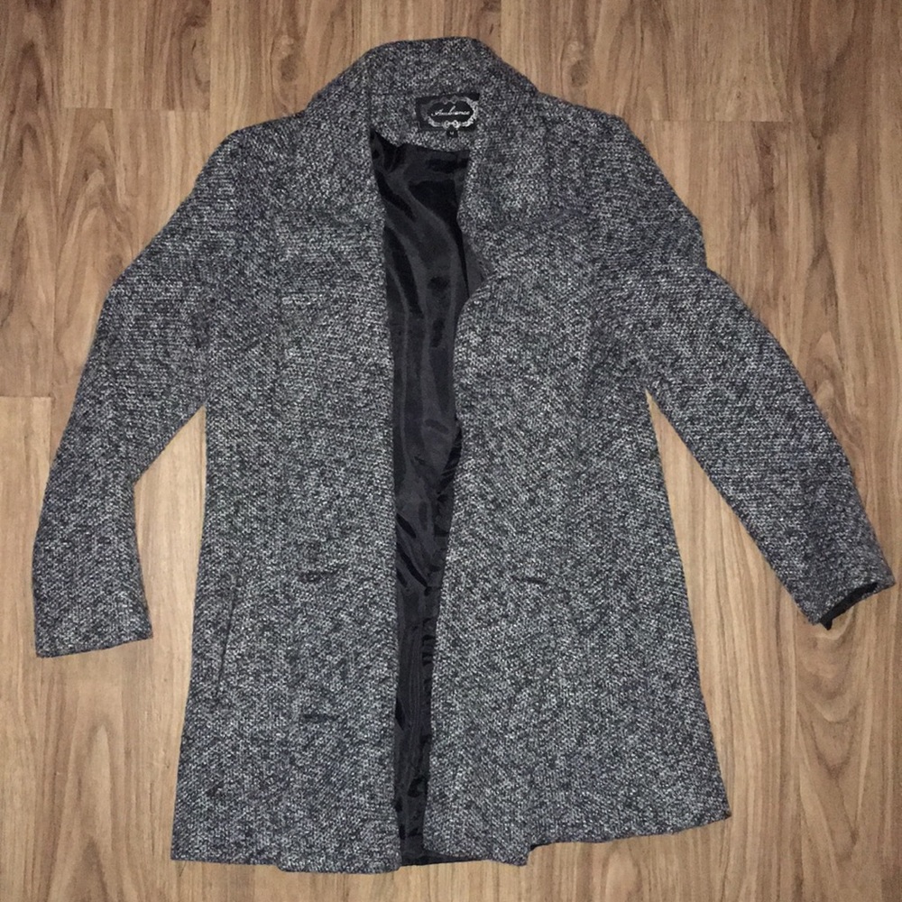 Ambiance Gray Peacoat - M